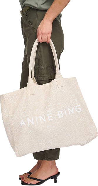 Anine Bing tote bag leopard