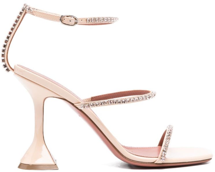 Amina Muaddi Sandals Champagne