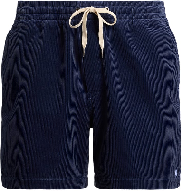 Ralph Lauren Korte corduroy broek donkerblauw