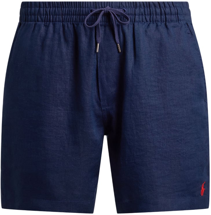 Ralph Lauren Korte broek linnen donkerblauw