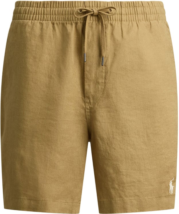Ralph Lauren Korte broek linnen donkerbeige