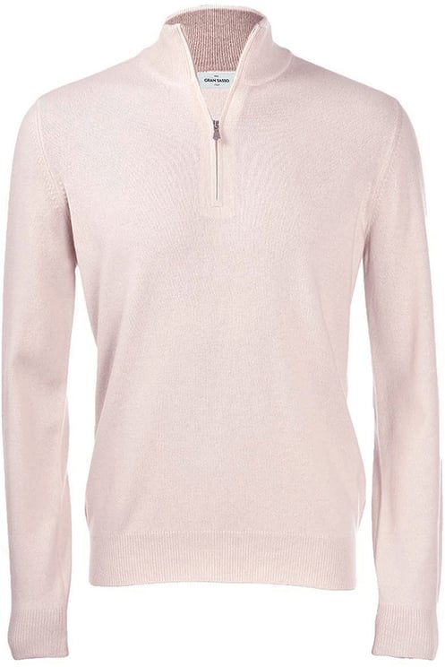 Gran Sasso Half zip trui ecru