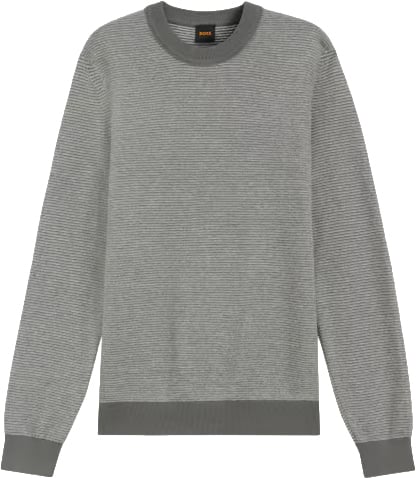 Boss Aspoki fine knit sweater grijs grey