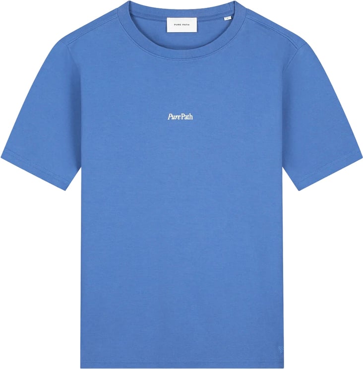 Pure Path Trio of flowers T-shirt cobalt
