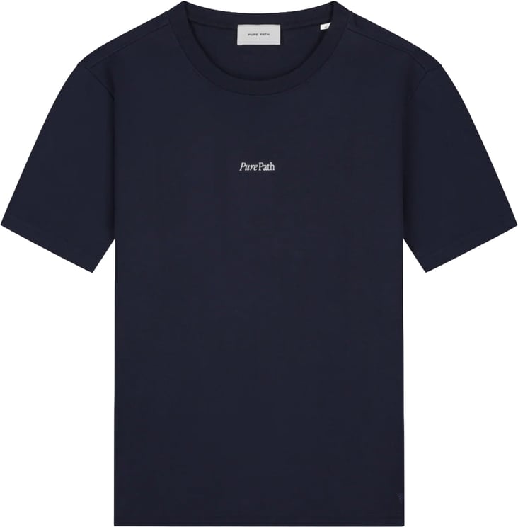 Pure Path Trio of flowers T-shirt Dark Navy