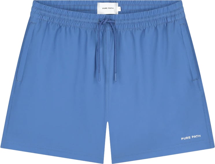 Pure Path Logo Swim Shorts Faded Cobalt