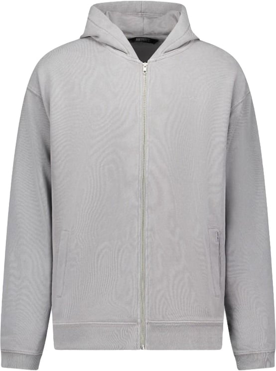 Airforce dyed zip vest paloma grey