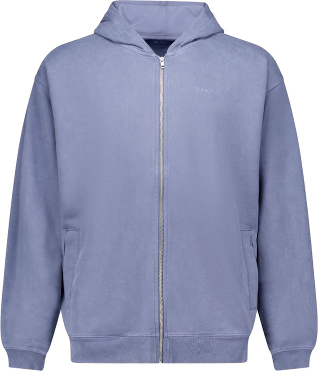 Airforce dyed zip vest flint stone