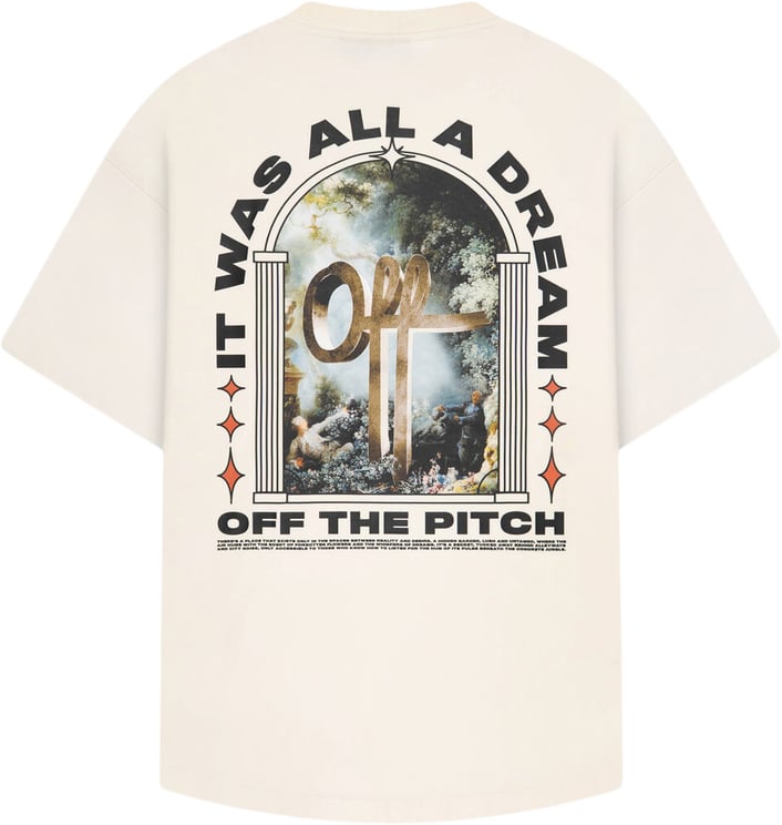 OFF THE PITCH Passage Oversized Fit Tee Offwhite