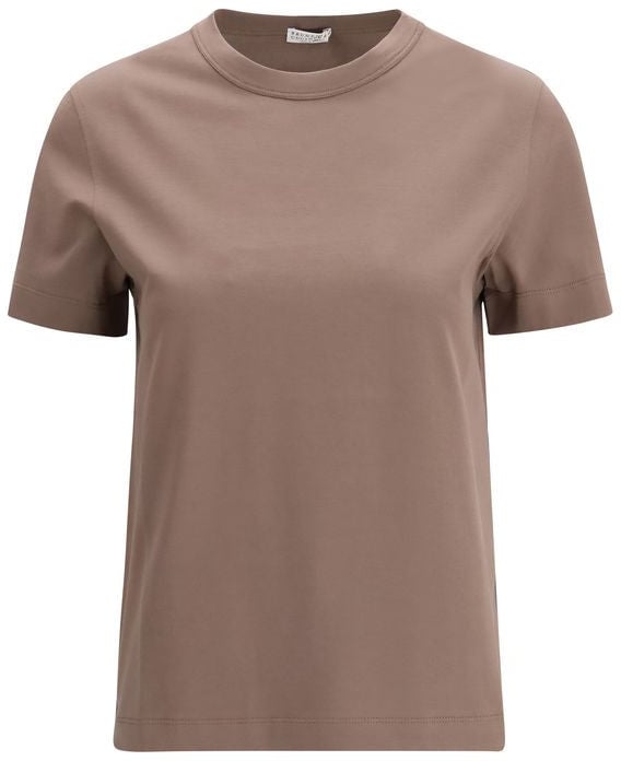 Brunello Cucinelli Brunello Cucinelli Brown Cotton T-Shirt