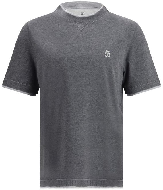 Brunello Cucinelli Brunello Cucinelli Gray Cotton T-Shirt
