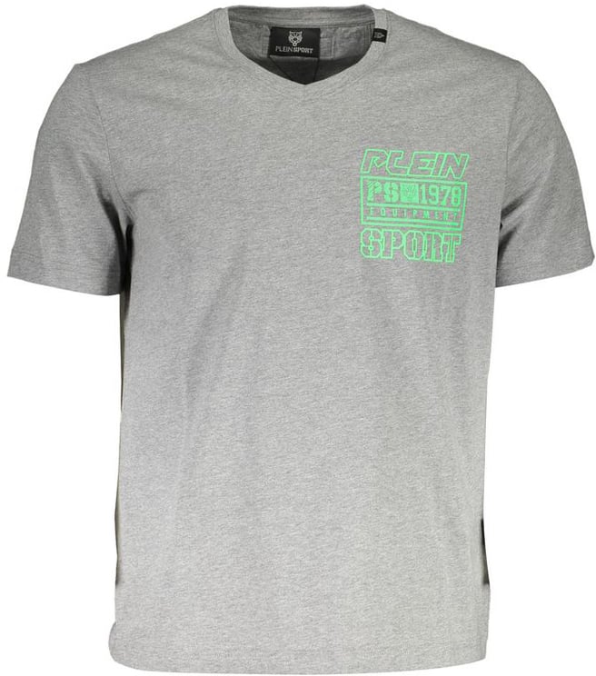 Plein Sport Plein Sport Grey Cotton Men T-Shirt