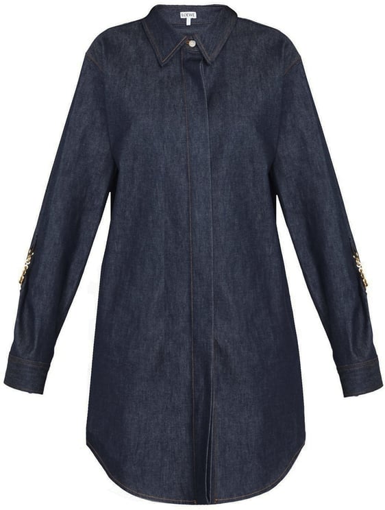 Loewe Loewe Denim Chain Shirt Dress