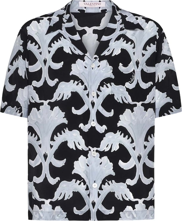 Valentino Valentino Garavani Metamorphos Wall Print Bowling Shirt