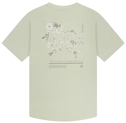 OFF THE PITCH Blossom Slim Fit Tee Lime Green