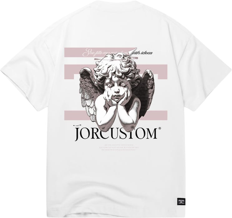 JORCUSTOM Angel 2 0 Lf t-shirt white-ashpink