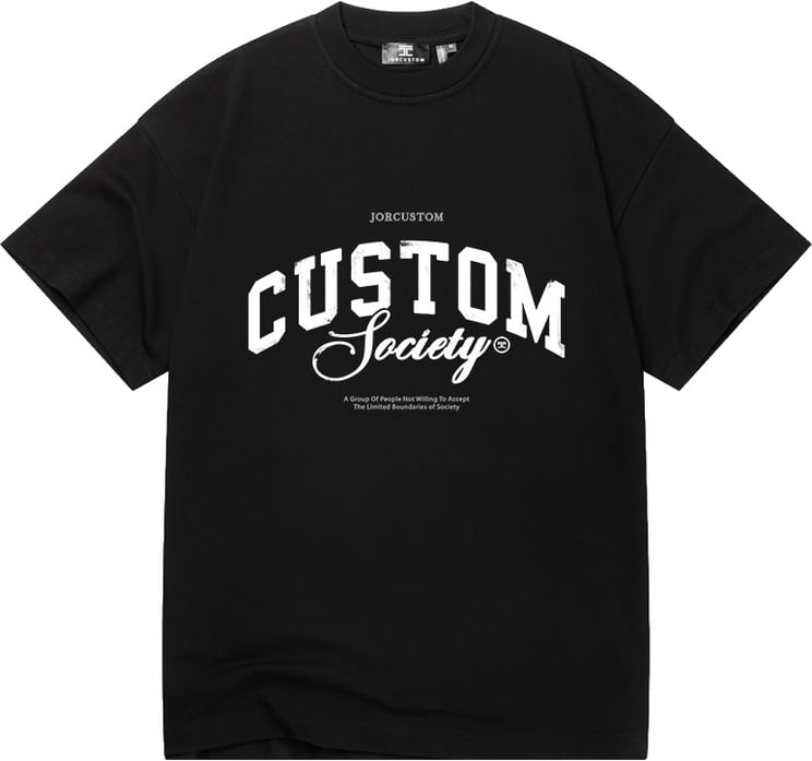 JORCUSTOM Custom society Lf t-shirt black