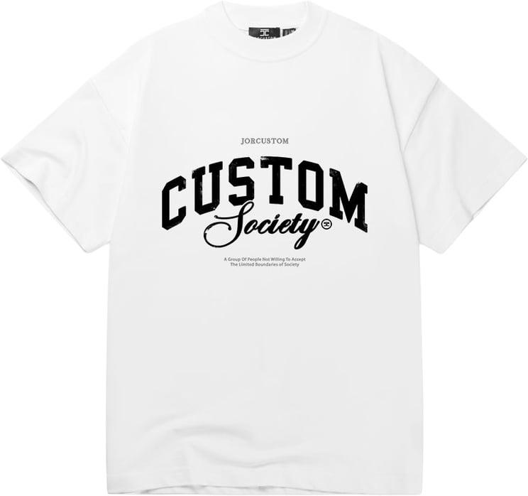 JORCUSTOM Custom society t-shirt Lf white