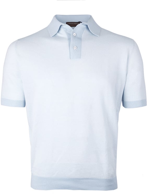 Filippo De Laurentiis Polo lichtblauw