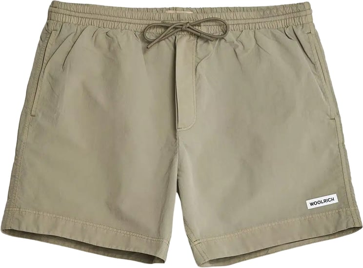 Woolrich Solid Swim Shorts Smokey Olive