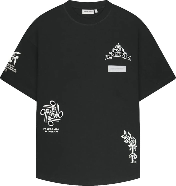 OFF THE PITCH Filigrain Oversized Tee Black