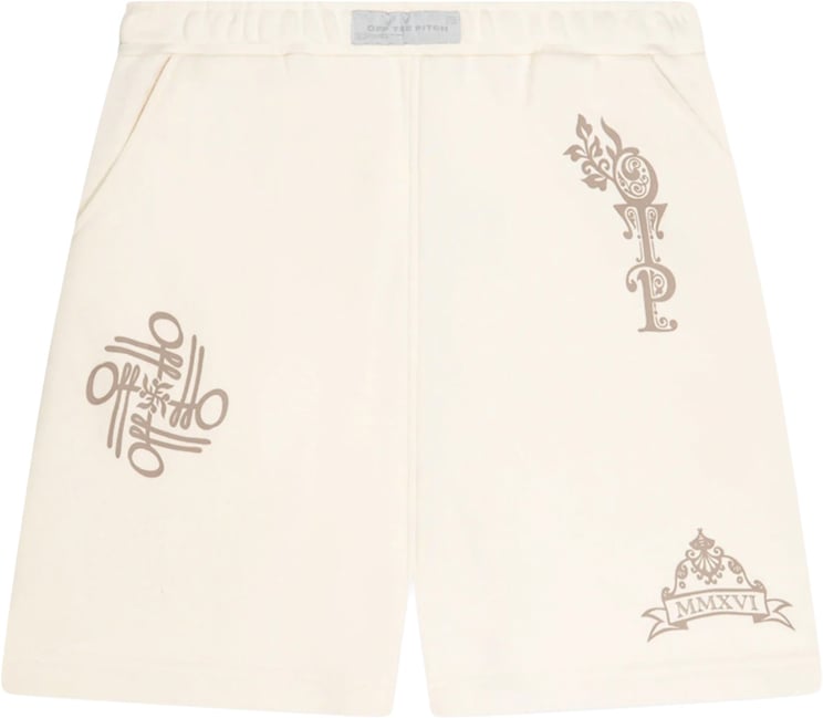 OFF THE PITCH Filigrain Shorts Offwhite