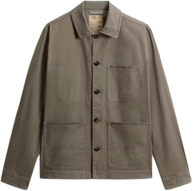 Woolrich Overshirt donkergroen