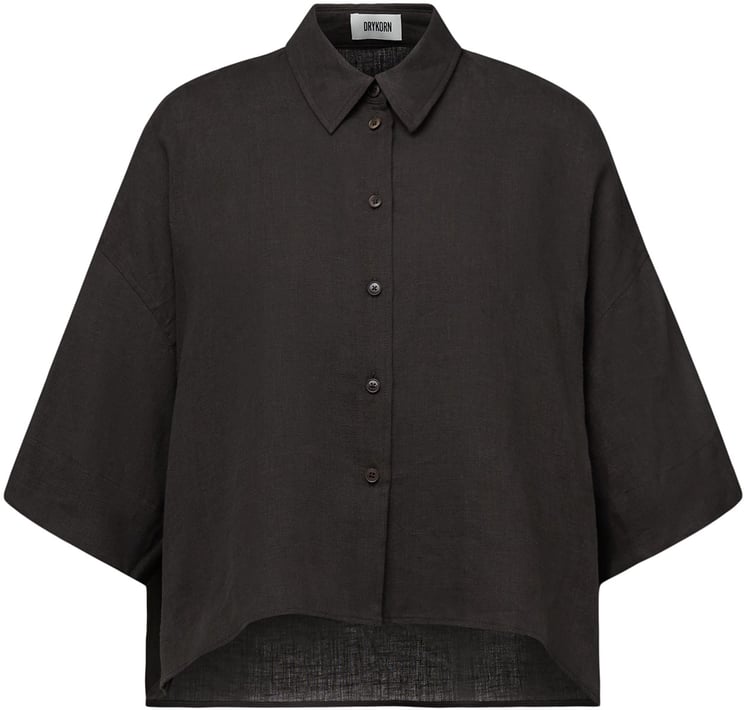 Drykorn Blouse Yarika donkerbruin