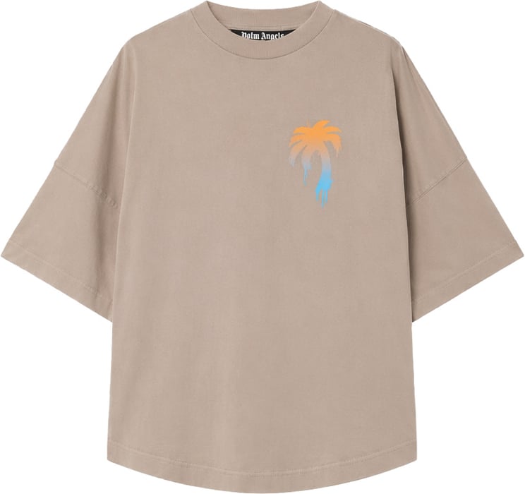 Palm Angels I Love Pa Over Tee Taupe
