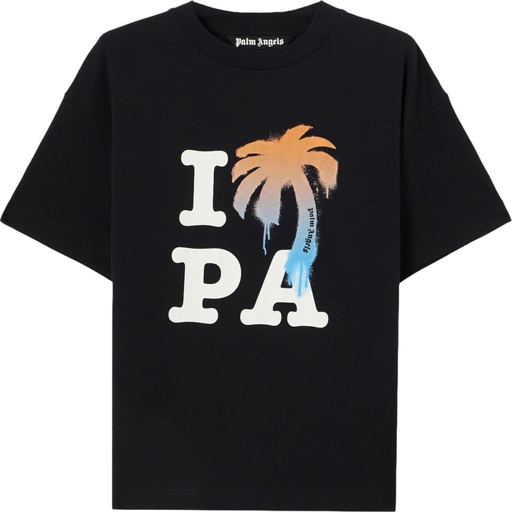 Palm Angels I Love PaRegular Tee Black