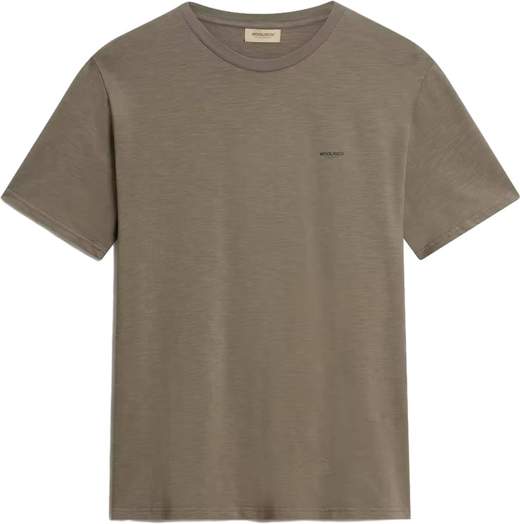 Woolrich Slub Logo T-shirt Smokey Olive