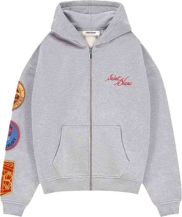 Saint Blanc Applique Zipper Grey
