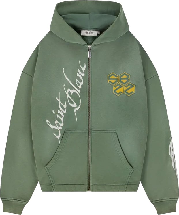 Saint Blanc Tribal Boxy Zipper Green