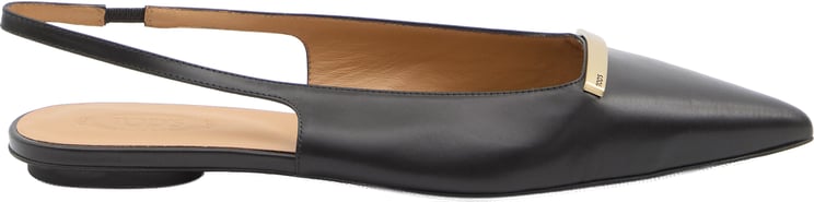 Tod's Leather slingback ballerinas