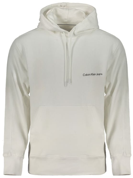 Calvin Klein Calvin Klein White Cotton Men's Hooded Sweatshirt