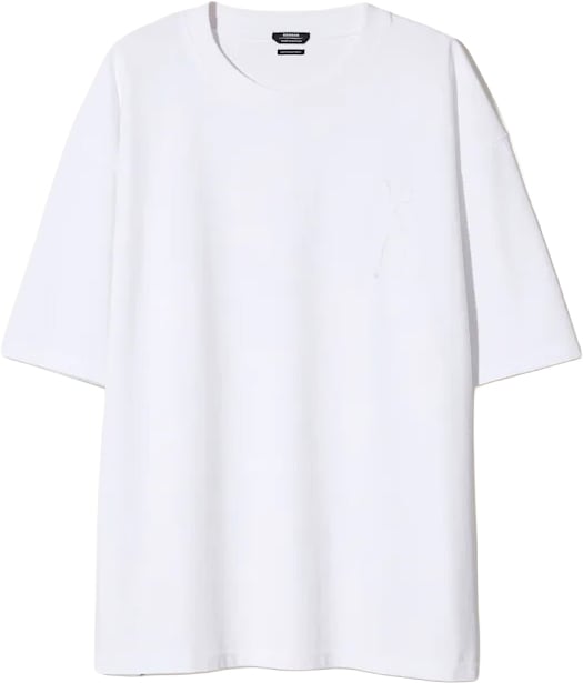 Denham scissor patch tee white