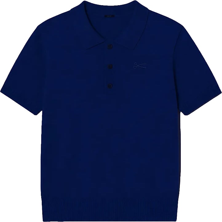 Denham knitted polo Xfm