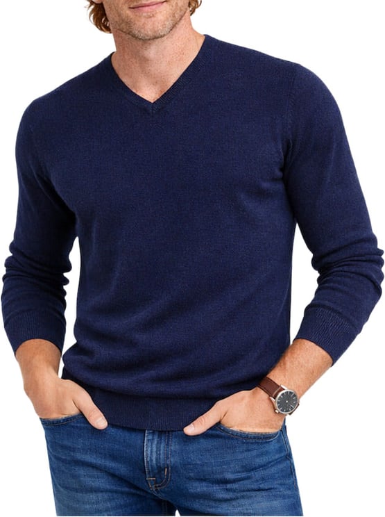 ELLI Emilio Romanelli Cashmere Sweater Denim Blue