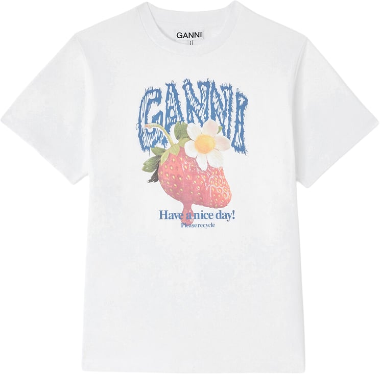 Ganni t-shirt wit