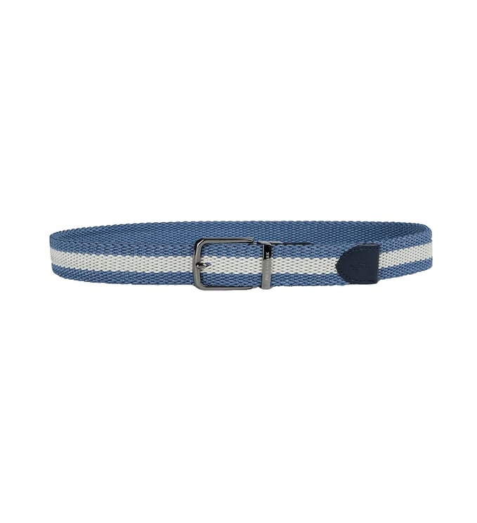 Paul & Shark Gevlochten riem blauw/wit