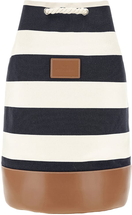 Paul & Shark Rugtas gestreept donkerblauw/ecru