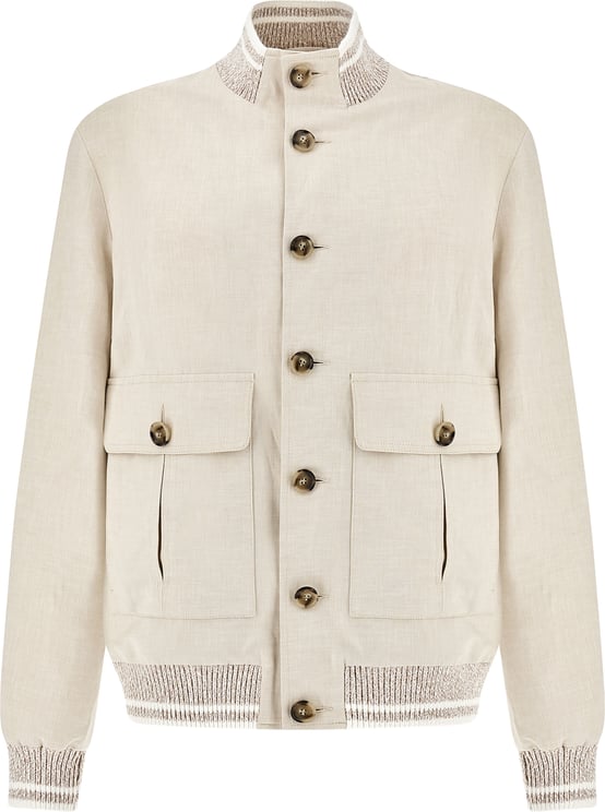 Paul & Shark Bomber in linen and cotton