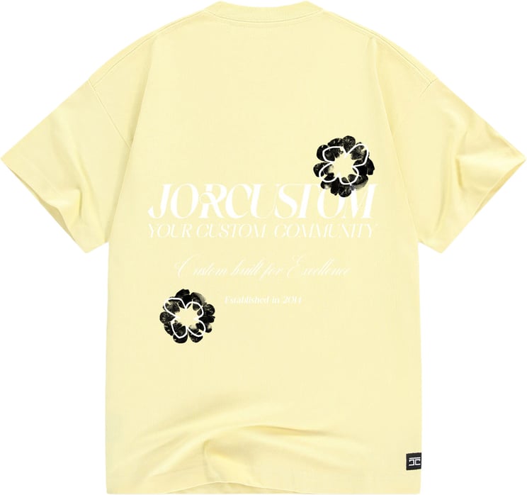 JORCUSTOM Flowers Loose Fit T-Shirt yellow