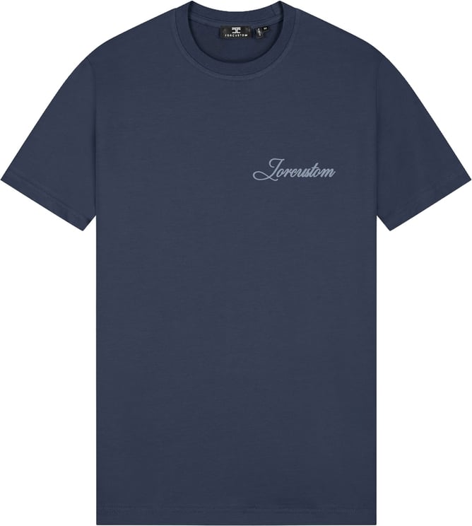 JORCUSTOM Stitched Slim Fit T-Shirt blauw