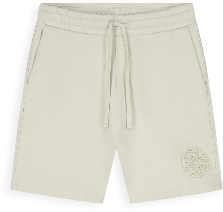 Pure Path Emblem Sweat Shorts sand