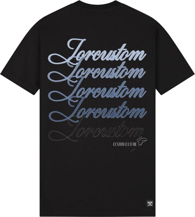 JORCUSTOM Stitched slim fit tee black