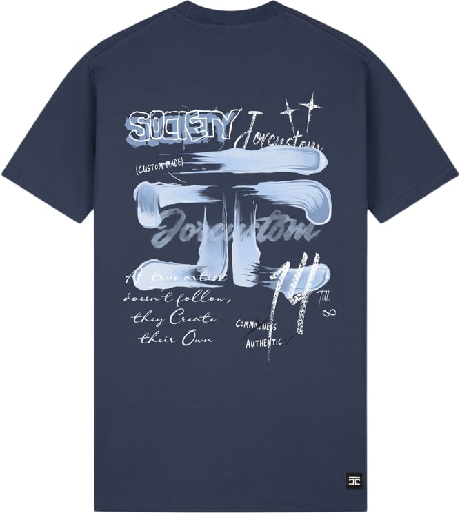 JORCUSTOM Artist 2 0 slim fit tee midnight bl
