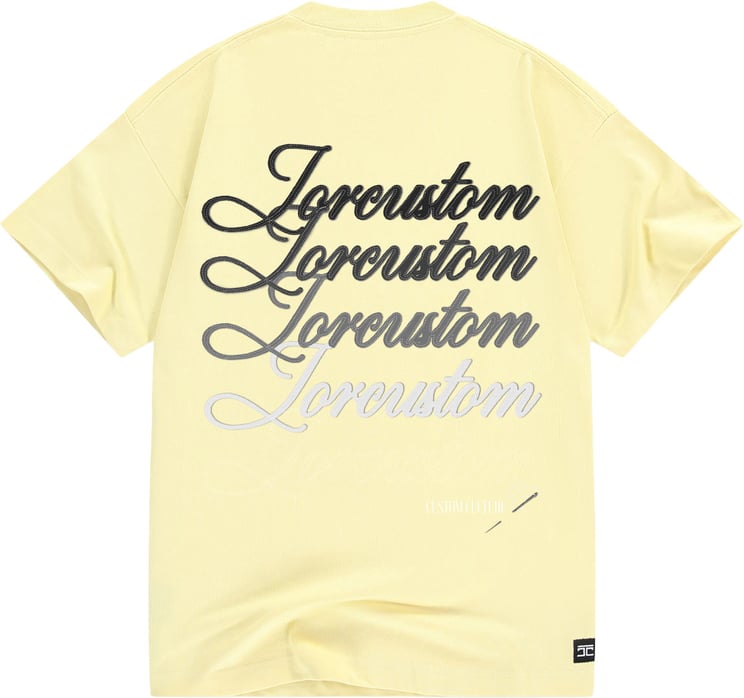 JORCUSTOM Stitched loosefit t-shirt yellow