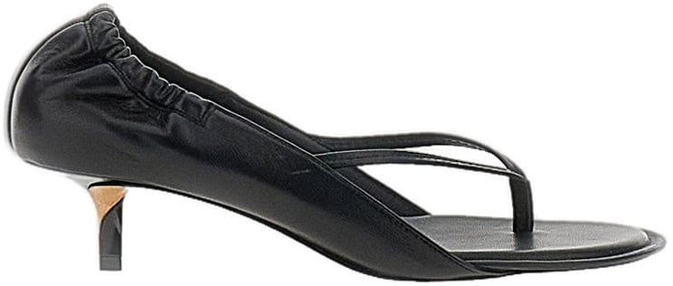Jacquemus Black Nu-Pieds B Thong Sandals