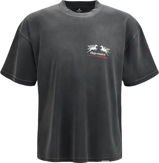 Represent Represent Gray Cotton T-Shirt